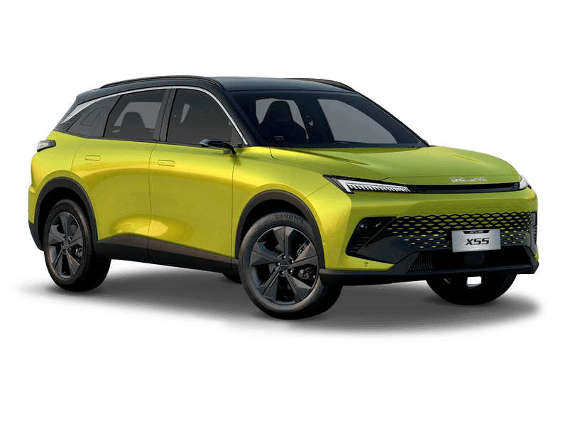 Купить BAIC X55 в Сургуте - Жёлтый металлик с чёрной крышей